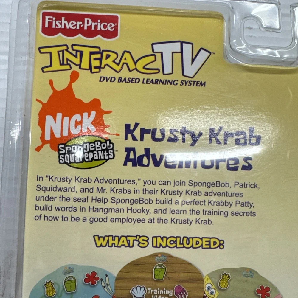 Fisher-Price InteracTV DVD - SpongeBob SquarePants Krusty Krab Adventures NEW